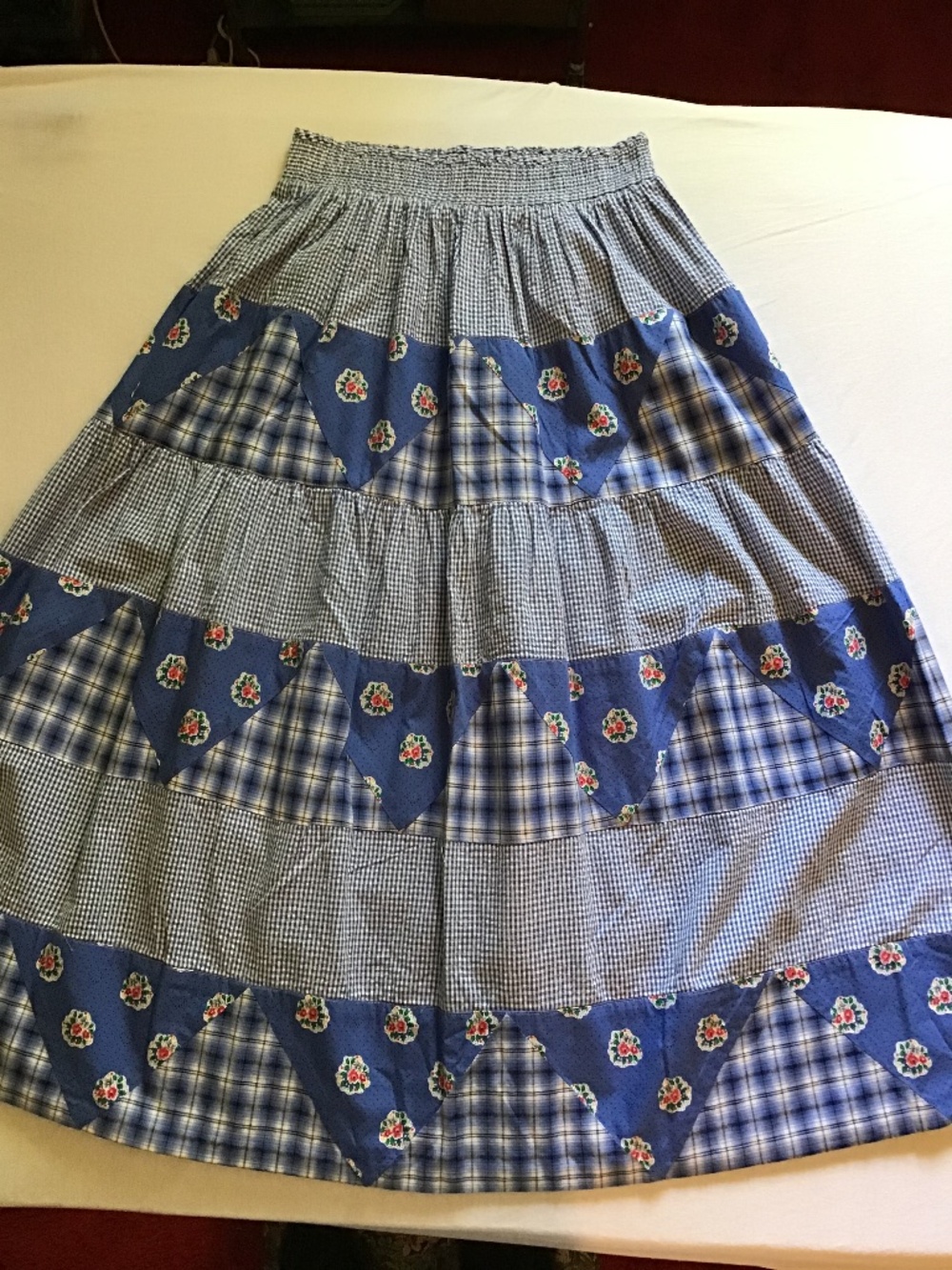 Susann Bristol French Provencal layered skirt size 10